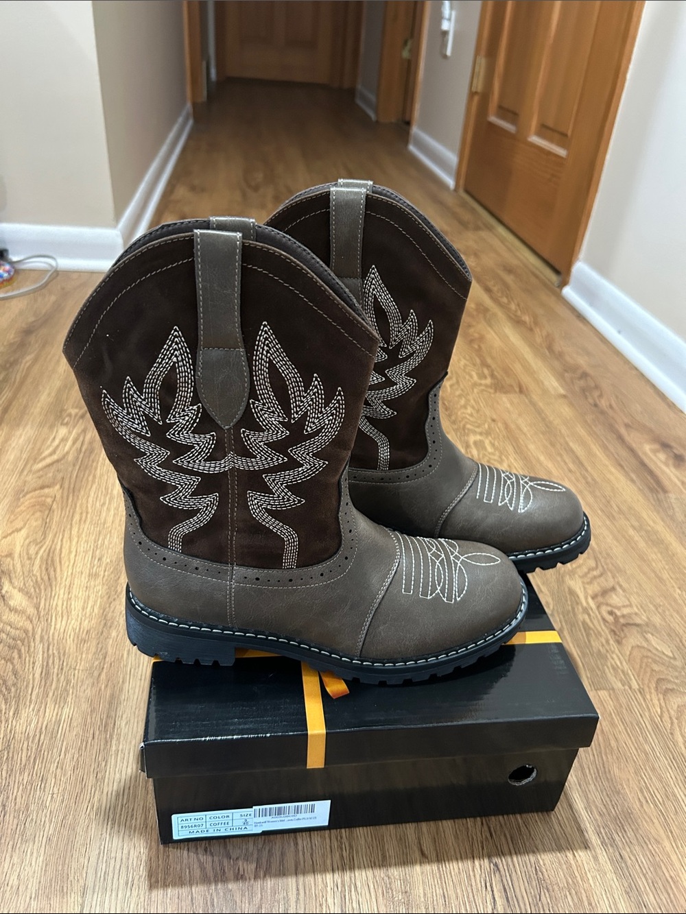 Betsey Johnson Brown Suede Western Cowgirl Boots